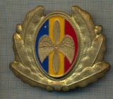 Y 1577 INSIGNA-MILITARA-EMBLEMA COIFURA- AVIATIE -DEFECTA -PENTRU COLECTIONARI