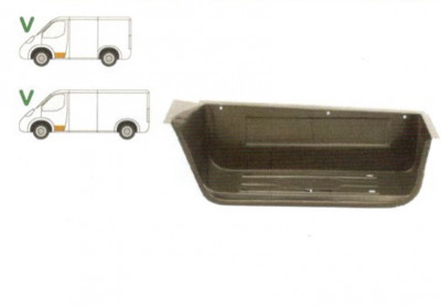 Treapta usa Ford Transit (Ve6) 10.1986-01.2000, Transit (Ve64) 01.1992-09.2000, Transit (Ve83) 06.1986-07.2000 , partea Fata Stanga, Mare, foto