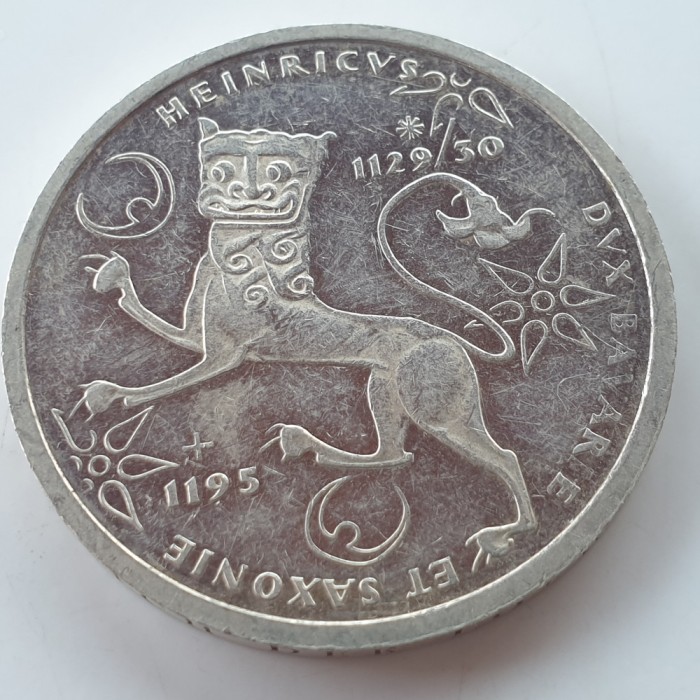 Germania 10 marci / mark 1995 F argint