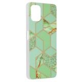 Husa Samsung Galaxy A06 Techsuit Marble, Green Hex