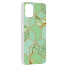 Husa Samsung Galaxy A06 Techsuit Marble, Green Hex foto