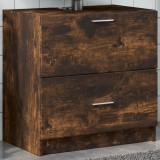 VidaXL Dulap de chiuvetă, stejar afumat, 59x37x59 cm, lemn prelucrat