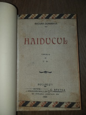 Bucura Dumbrava- Haiducul, 1908 / Prima editie foto