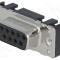 HARTING D-Sub 9 PIN soclu mamă drept THT M3 cu fixare prin şuruburi