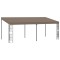 vidaXL Pavilion montat pe perete, gri taupe, 6 x 3 m, material textil