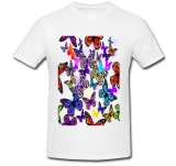 Tricou &quot; Colorful butterfly group &quot;