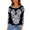 Bluza tip ie dama R24, negru/alb , marimea 3XL