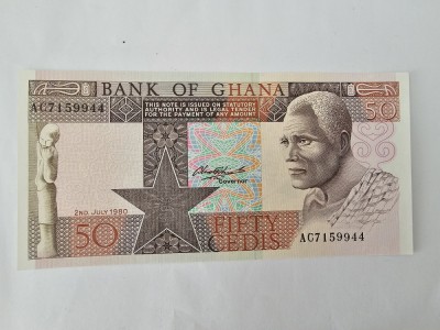 Ghana 50 Cedis 1980 Noua foto
