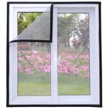 Plasa anti-insecte, pentru geam, fixare scai, dimensiune ajustabila, 130x150cm, negru Household NewTrend