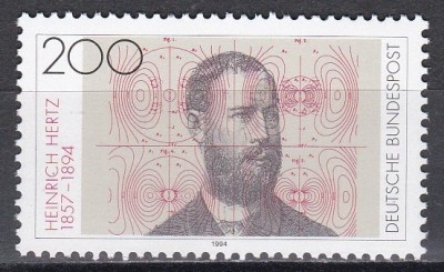 Germania 1994 - 100 de ani de la moartea lui Heinrich Hertz, fizician, MNH foto