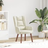 Fotoliu Relaxant vidaXL Crem Catifea