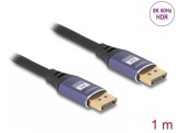 Cablu Displayport 8K60Hz/4K240Hz T-T 1m Negru/Mov, Delock 80600