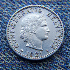 1p - 20 Rappen 1921 Elvetia