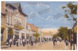 3439 - MEDGIDIA, Dobrogea, street stores, Romania - old postcard - unused, Necirculata, Printata