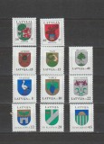 LETONIA - 2004 ; 2005 ; 2007 ; 2008 STEMELE oraselor -Uzuale MNH**, Nestampilat