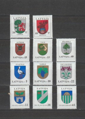 LETONIA - 2004 ; 2005 ; 2007 ; 2008 STEMELE oraselor -Uzuale MNH** foto