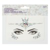 Autocolant Față, Strass, Cristale și Perle Albe, Multicolor, Set 1 Bucată, Oem