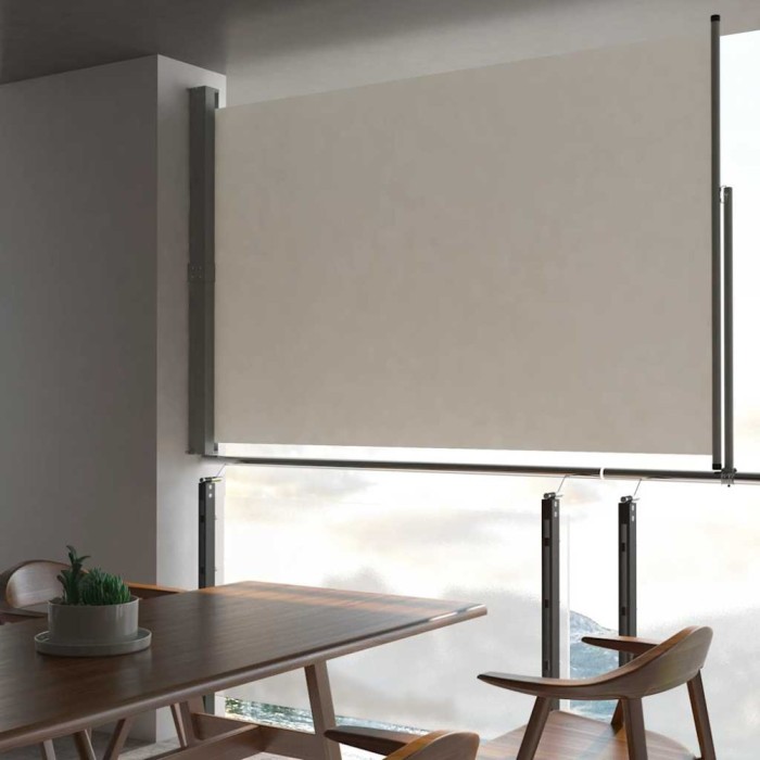 vidaXL Copertină laterală retractabilă de terasă, crem, 160x300 cm 45194