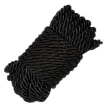 Sfoara Shibari, Poliester, Negru, 10 m, Guilty Toys