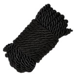 Sfoara Shibari, Poliester, Negru, 10 m, Guilty Toys