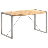 Cumpara ieftin Masa de bucatarie, 140 x 70 x 75 cm, lemn masiv mango nefinisat