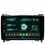 Cumpara ieftin Navigatie Mercedes Benz Sprinter, Viano, Vito, A B Class, Crafter, Android 12, A-Octacore 4GB RAM + 64GB ROM, 9 Inch - AD-BGA9004+AD-BGRKIT407