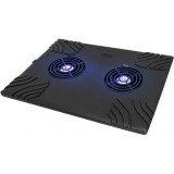 Cooler laptop Esperanza Titanium Zonda, 2 ventilatoare, pana la 15,6&amp;quot;, Negru