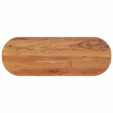 Blat de masa oval, 110x40x2,5 cm, lemn masiv de acacia GartenMobel Dekor, vidaXL