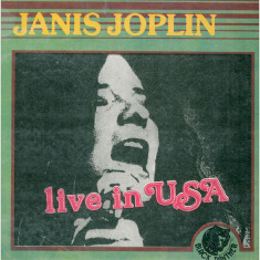 Janis Joplin - Live In USA (1991 - Electrecord - LP / VG)