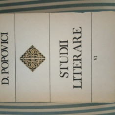 D. Popovici Studii literare vol. II, ed. princeps