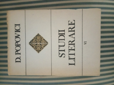 D. Popovici Studii literare vol. II, ed. princeps foto