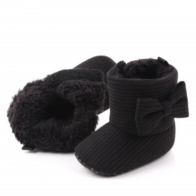 Cizmulite negre cu fundita (Marime Disponibila: 6-9 luni (Marimea 19 foto