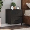 VidaXL Noptiere de perete, 2 buc., negru, 40x31x39,5 cm 848725