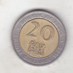 bnk mnd Kenya 20 shillings 1998 bimetal