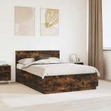 Cumpara ieftin Cadru de pat Stejar fumuriu 140 x 200 cm Lemn prelucrat