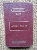 AGENDA DUNOD 1930 ASSURANCES -PERRE VERON /FELIX POURCHEIROUX