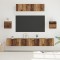 vidaXL Set comodă TV 7 pcs Lemn vechi 80 x 30 x 30 cm Lemn compozit