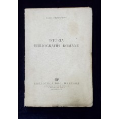 Istoria bibliografiei romane Barbu Theodorescu 1942