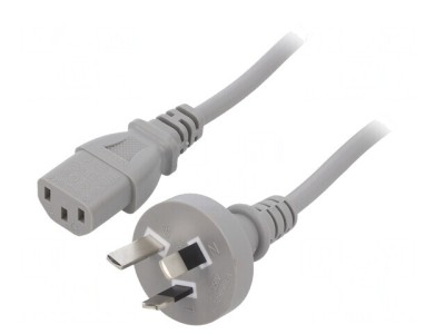 Cablu Alimentare 3x0,75mm2 AS/NZS 3112 la IEC C13 PVC 1,5m foto
