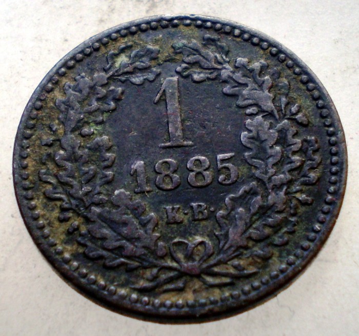 F.155 UNGARIA 1 KRAJCZAR 1885 KB