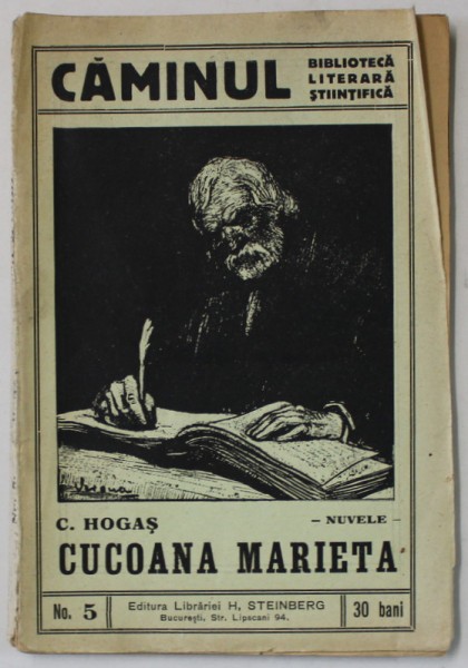 CUCOANA MARIETA de C. HOGAS , BIBLIOTECA &#039; CAMINUL &#039; NO. 5 , INTERBELICA