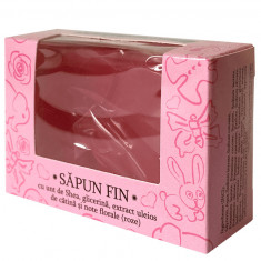 Sapun fin cu glicerina si parfum de roze 50 g, Verre de Nature