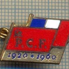 Y 579 INSIGNA- ,,PCF" 1920-1960 -PARTIDUL COMUNIST FRANCEZ -PENTRU COLECTIONARI