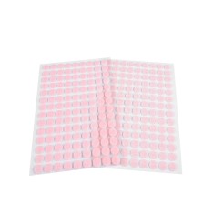 Set complet 126 buline arici autoadezive Crisalida, puf si scai, 10 mm, Roz foto