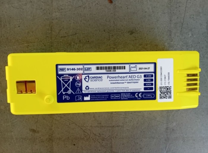 Baterie defibrilator AED G3
