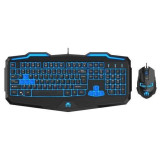 Cumpara ieftin Kit tastatura si mouse gaming Newmen 808 negru Open Box