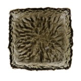 Farfurie patrata 2FXP625-HGR, sticla, negru, 16 x 16 cm