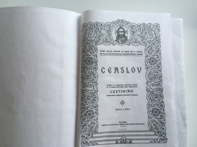 CEASLOV1990/REPRODUCE EDITIA A2A 1973 CU APROBAREA SF.SINOD/PATRIARHUL JUSTINIAN foto