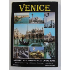 VENICE - ARTISTIC AND MONUMENTAL GUIDE - BOOK , 190 COLOUR PHOTOS , ANII &#039; 90
