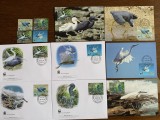 Penrhyn - pasari - serie 4 timbre MNH, 4 FDC, 4 maxime, fauna wwf